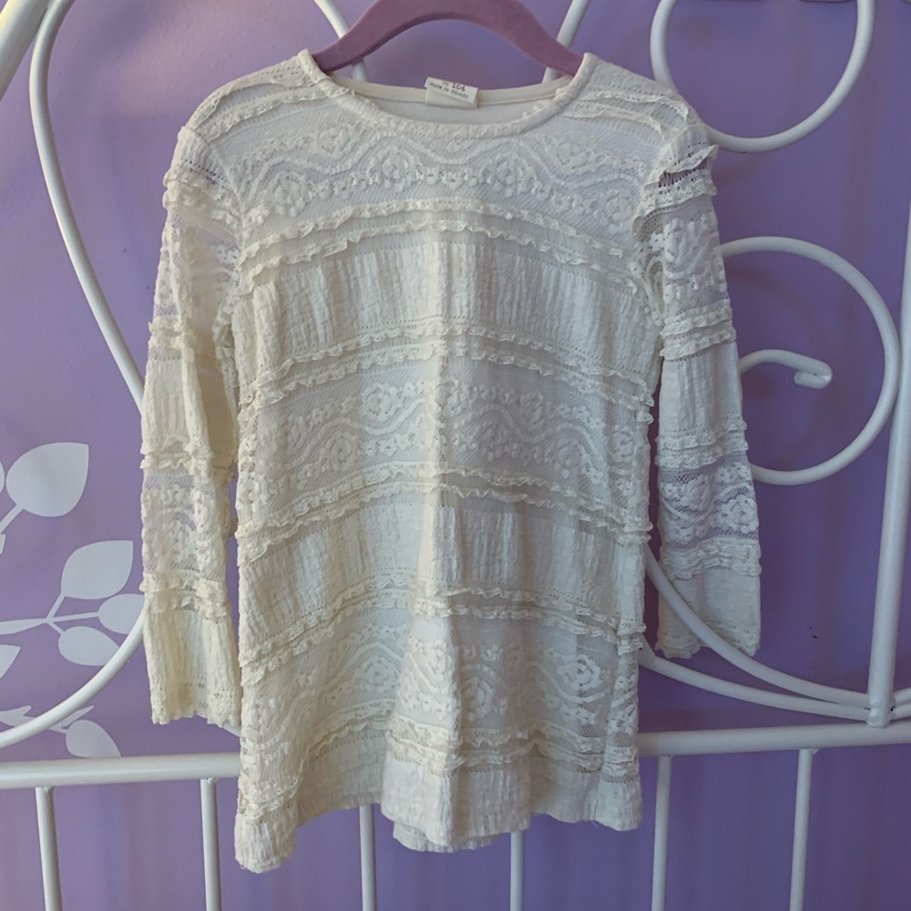 Zara girls long sleeve dress/top
